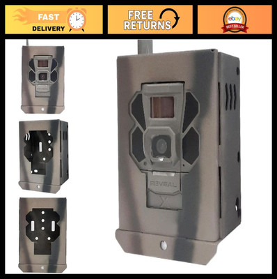 Secure Powder-Coated Steel Security Box for Tactacam Reveal X & Pro 3.0 Trail Ca