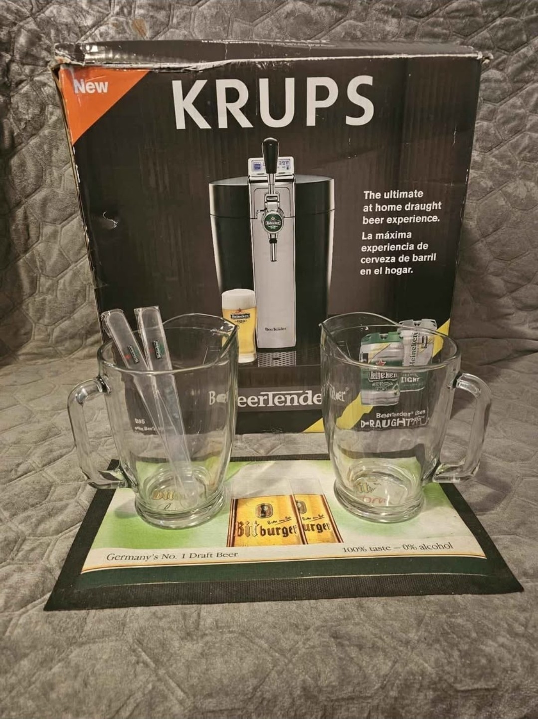 Krups BeerTender B95 Home Beer Tap Dispenser Draught Keg VB5120US 
