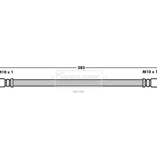 BORG & BECK Brake Hose BBH7868