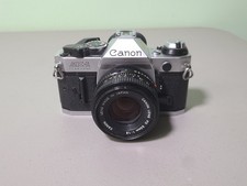 Canon AE-1 Program 35mm SLR Film Camera With Canon 50mm 1:1.8 Lens - READ 