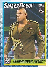 Commander Azeez 2021 Topps Heritage WWE - #56 - (1990 Baseball Design)