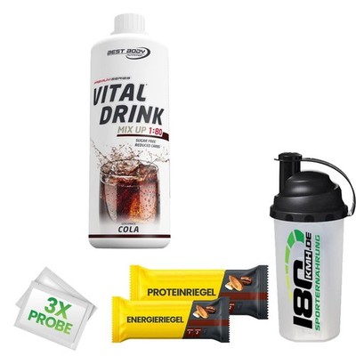 (15,90EUR/L) Best Body Nutrition Vital Drink 1000ml Mineraldrink + Bonus