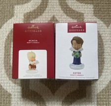 Hallmark Keepsake Mary  s Angels Lot   Acacia  Aster   Excellent Condition Set