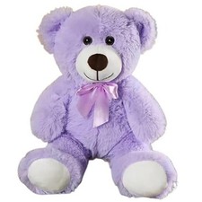 Teddy Bear Plush Toy, 13.5 inch Teddy Bear Stuffed Animal Birthday for Purple