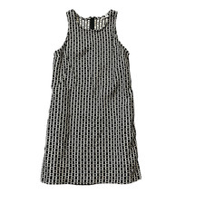 Alice + Olivia XS Geometric Print Straight Mini Dress Back Zipper Pockets
