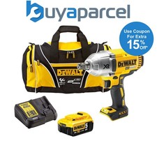 Dewalt DCF899P1 XR 18v High Torque Impact Wrench 1/2" 1 x 5.0ah Batt Charger Bag