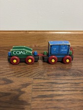 Vintage Wooden Train Set Midget Railways The Montgomery Schoolhouse 2 Pieces