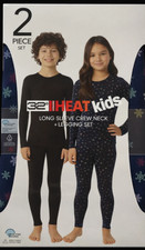 Kids 32 Degrees Heat Long Sleeve Crew Neck Legging Set Snowflake Sz: L 12-14