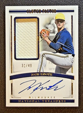 2024 Panini National Treasures Josh Knoth Clutch Factor Patch Auto /49 Milwaukee