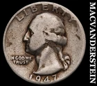 1947-D Silver Washington Quarter-Scarce Better Date No Reserve #i3928