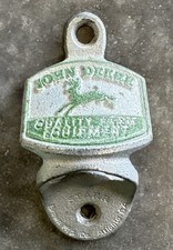 VTG John Deere Stationary Cast Iron Bottle Opener/Farm Tractor Green STARR BRAND