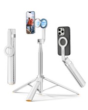 72'' Magnetic Selfie Stick Tripod for iPhone MagSafe One-Click Open Stable ...