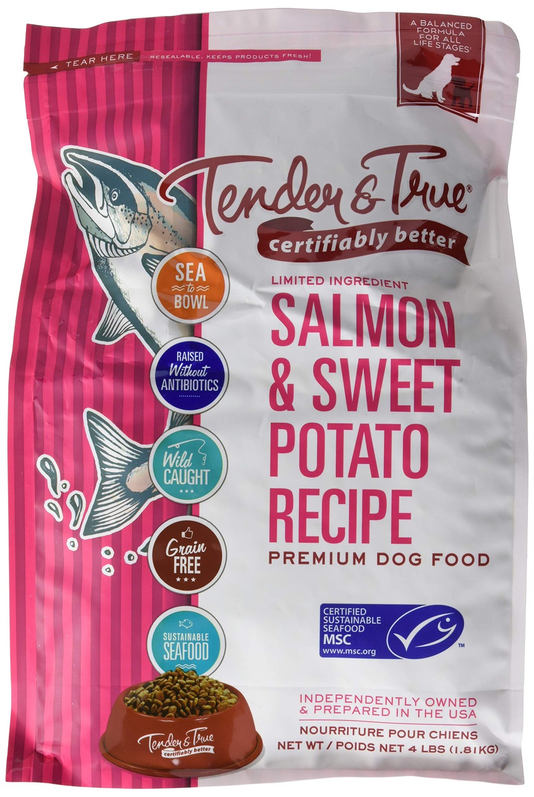 Salmon & Sweet Potato Dry Dog Food, 1810 GR