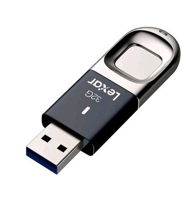 Lexar JumpDrive Fingerprint F35 PRO 32GB USB3.0-Flash-Laufwerk, bis zu 300MB/-Gebraucht 
