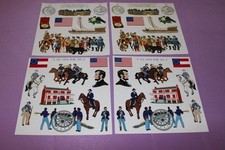 Mrs. Grossman's LOT of 4 Large Sheets of Vintage 2003 Great Adventures Stickers 
