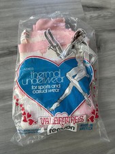 Vintage Valentines By Remson Thermal Underwear Ankle Length Pant Size M Tulips