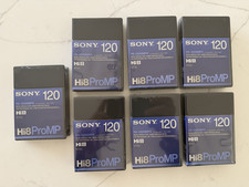 Lot of 7 SONY P6-120HMPX Hi8 ProMP Metal Particle Tape Pro Video Cassettes NEW