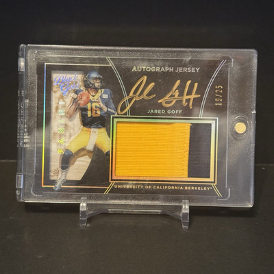 Panini 2016 Black Gold Autograph Jersey Jared Goff Auto Patch #47 /25 Cal