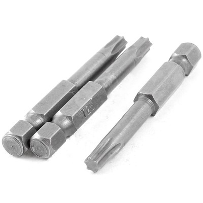 3 Stücke  T25 Magnetic 4.3mm Tip 6.3mm Hexagon Shank Torx Schraubendreher Bits