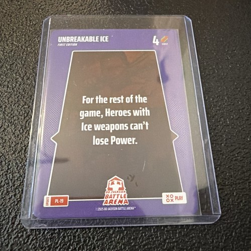 Bo Jackson Battle Arena Alpha Update Play 19 Unbreakable Ice - PL-19 SP RARE