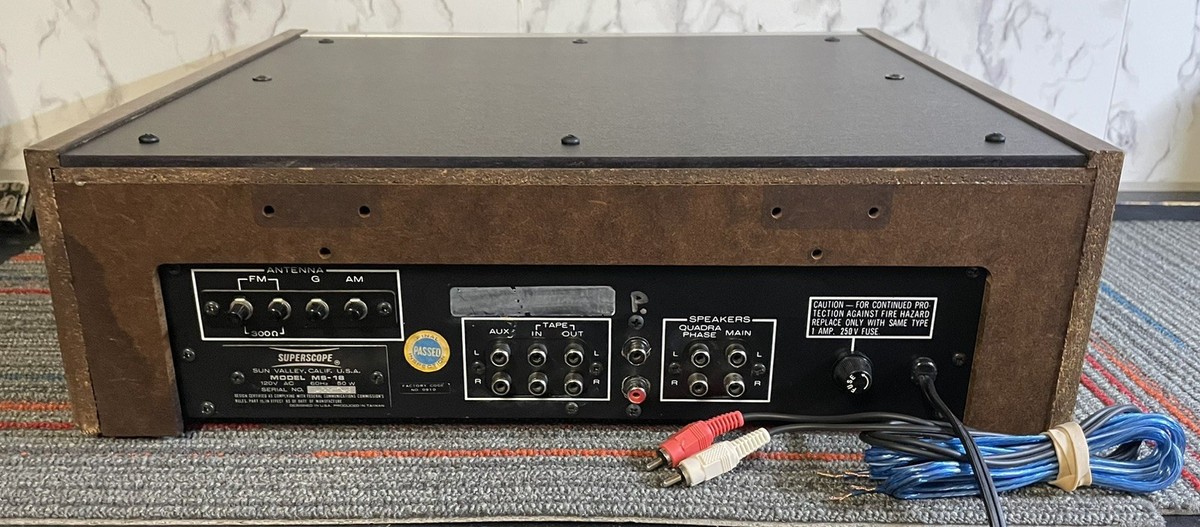 SuperScope By Marantz Model MS-18 Stereo Quadraphase Music System