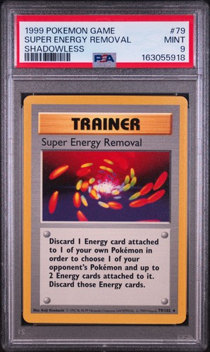 Super Energy Removal (Shadowless) graded PSA 9 for sale on eBay