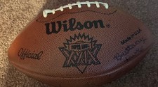Super Bowl Xxix Wilson Football Green Bay Packers Ray Nitscke Mark Chmura Jsa 