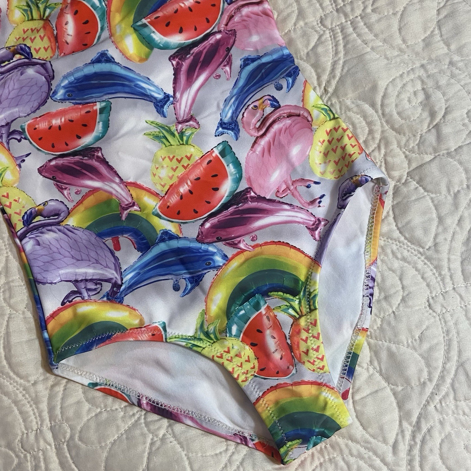 Molo Nakia Swimsuit Bathing Girls Size 7 in Balloons 50+ UV Protection