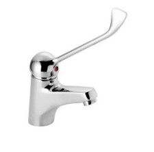 MIXER TAP WITH SHORT FIXED SPOUT (SPELPRO) - LONG LEVER VERSION