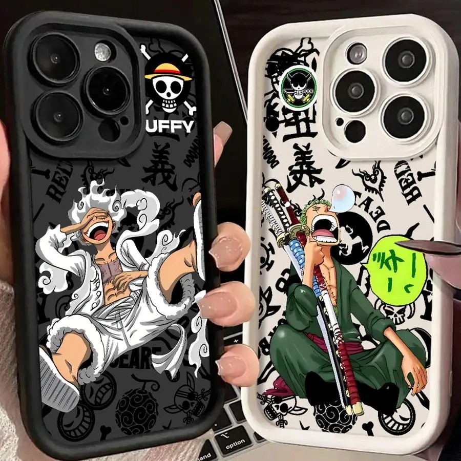 Anime Luffy Zoro Comic Phone Case For iPhone 16E 16 15 14 13 12 11
