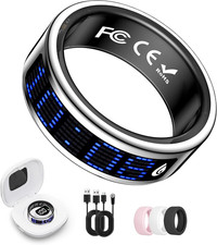 Smart Ring Fitness  Health Tracker with Display Screen for Men Women