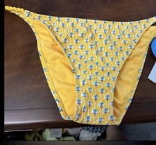 Bikinihose Größe XXL (17) Gelb Low Rise Cheeky Bademode 