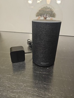 Amazon Echo 2nd Generation Smart Speaker Charcoal W/ ADAPTER - Tested 