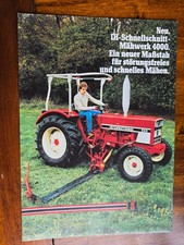 INTERNATIONAL Mähwerk 4000 IHC GER 31-L Traktor Schlepper Prospekt n