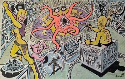 DIMENSION PORTAL * MIKE BENNETT'S  ORIGINAL  ART   (2025) 10/19/2025