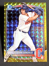 2025 Bowman Chrome 1st GOLD GEOMETRIC REFRACTOR Esteban Gonzalez 48/50