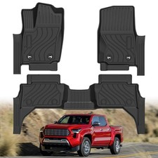 Floor Mats for Toyota Tacoma Double Cab 2024 2025 Not for Hybrid TPE All We...