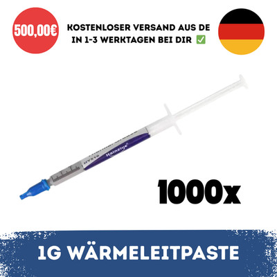 Restposten 1000x Wärmeleitpaste 1g HY510 Fettpaste CPU GPU PS PC Chip  Kühlpaste