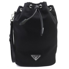 Prada Re-Nylon Pouch Women Black One Size