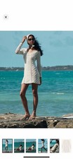 NWT Doen Heirloom Florina Crochet Dress Pearl Size XS - Cream Crochet Mini Dress