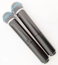Shure Handheld Wireless Microphone System Come with 2 Microphone BLX288/BETA58A