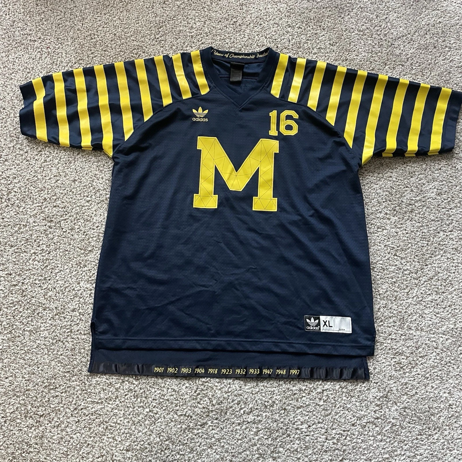 RARE Adidas Michigan Wolverines #16 132 Year Championship Football Jersey | XL - product detail image 1