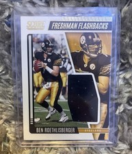 2022 Panini Score Football Freshman Flashbacks Relic Ben Roethlisberger Steelers
