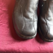 Naturalizer Women  s Black Leather Mules Slip On Comfort Size 8M Shoes
