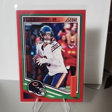 2025 Panini Score #107 Caleb Williams Red Press Proof  Chicago Bears Football