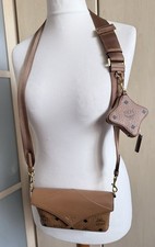 MCM Diamond Umhängetasche Braun Staubbeutel Monogramm Logo Top Zustand