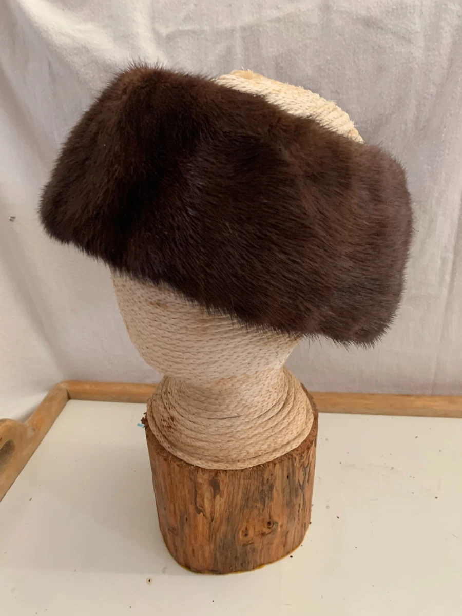 vintage genuine fur upcycled headband mink | eBay display picture 1