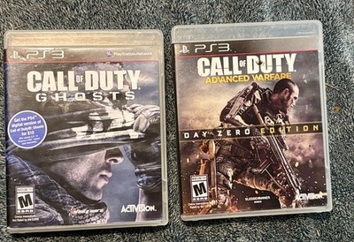 TWO Call of Duty: Advanced Warfare, Ghosts (Sony PlayStation 3, 2014)
