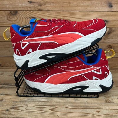 Puma Turnschuhe Herren Größe UK 9,5 RS Trck 70er rot Ferrari Racing Mesh Laufschuhe