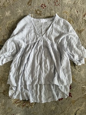 Nectar Brand Cotton Blouse Light Blue